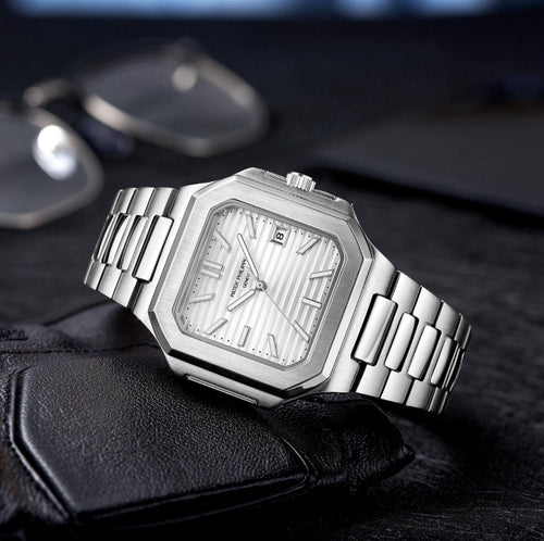 Patek Phillip Cubitus Chain Silver/White dial