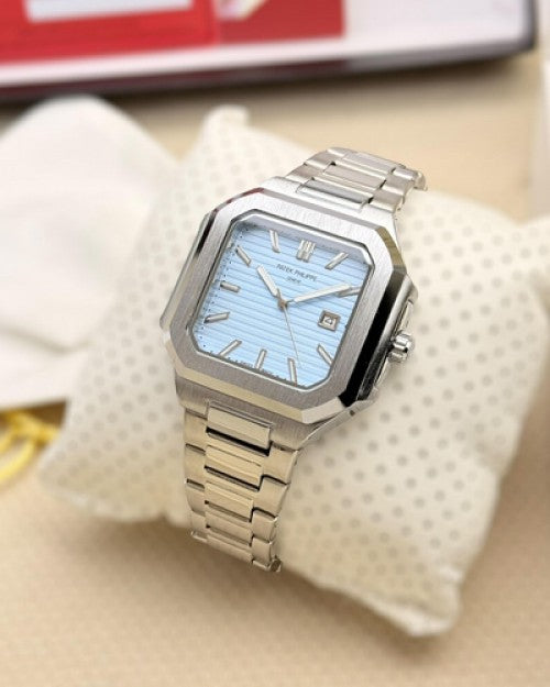 Patek Phillip Cubitus Chain Silver/Blue dial