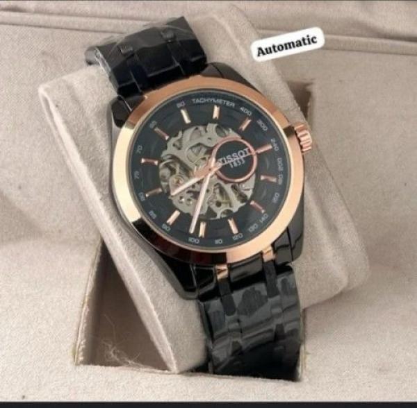 Tissot Skeleton Automatic Watch Black