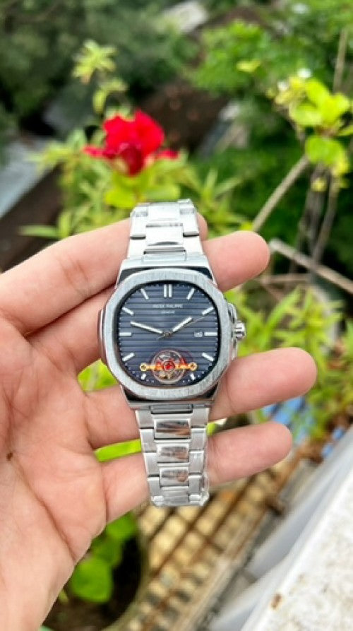 PATEK PHILLIP NAUTILUS Shift movement Blue dial