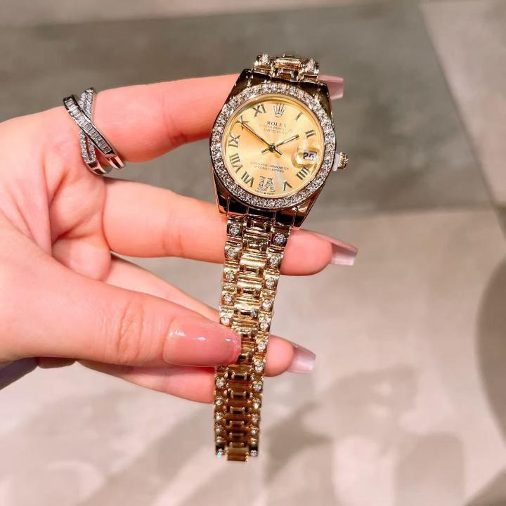 Rolex Oyester Perpetual Date Just Gold-Gold