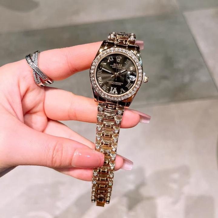 Rolex Oyester Perpetual Date Just Gold-Black