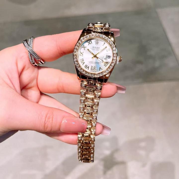 Rolex Oyester Perpetual Date Just Gold-White