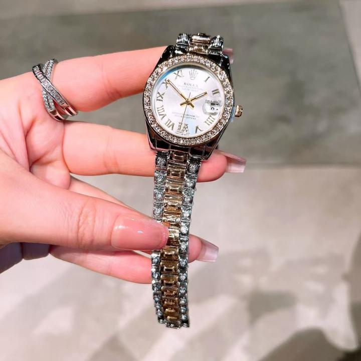 Rolex Oyester Perpetual Date Just 2 Ton-Gold-White