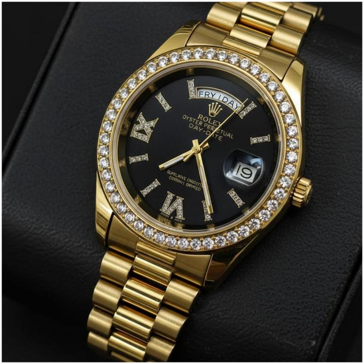 Rolex Oyster Perpetual Day Date Diamond Gold-Black