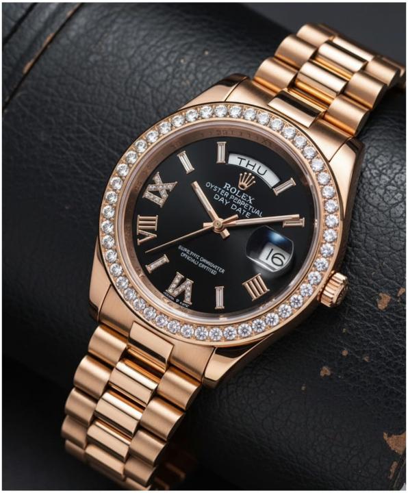 Rolex Oyster Perpetual Day Date Diamond Copper-Black