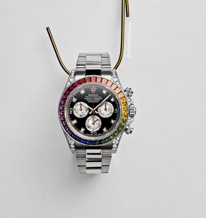 Rolex Oyster Perpetual Rainbow Silver