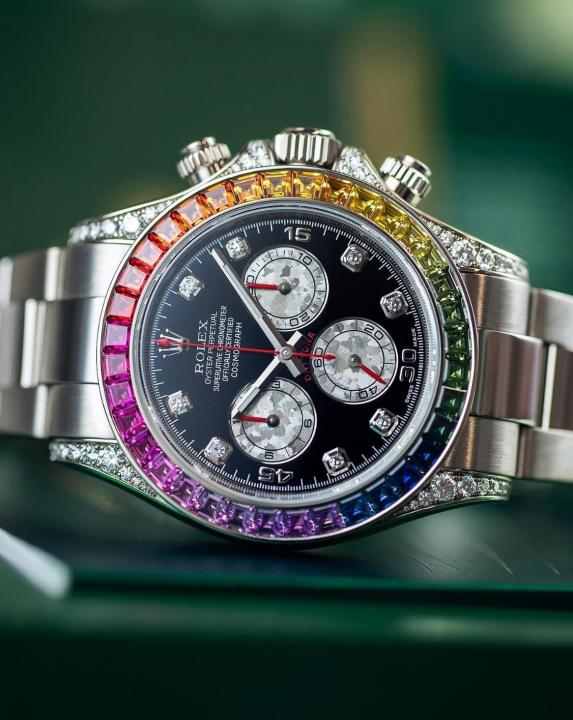 Rolex Oyster Perpetual Rainbow Silver