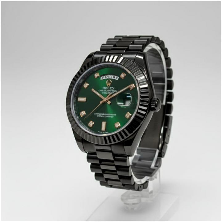 Rolex Oyster Perpetual Day Date Diamond Black-Green 40 Battery