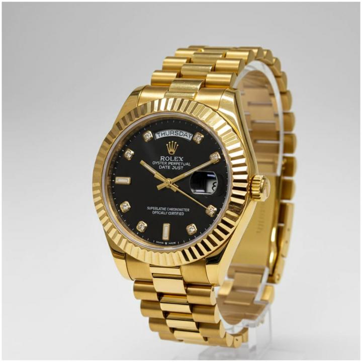 Rolex Oyster Perpetual Day Date Diamond Gold-Black 40