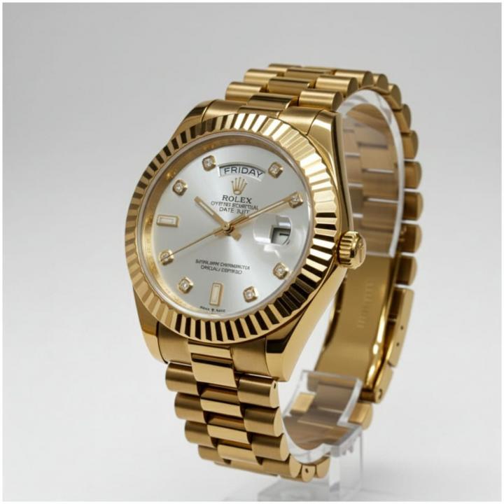 Rolex Oyster Perpetual Day Date Diamond Gold-White 40